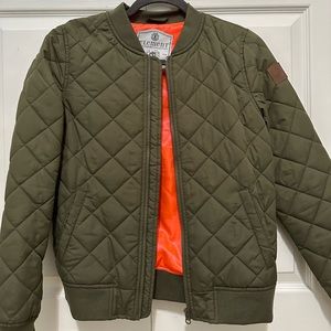 Element brand green puffer jacket